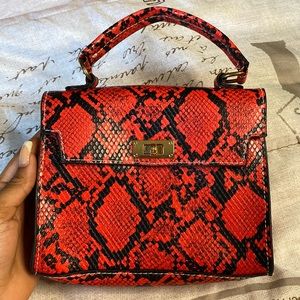 Snake skin mini bag